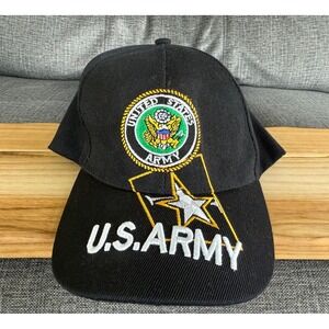 US Army Cap, Black, Adjustable